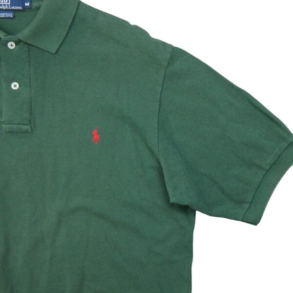 Polo manches courtes homme vert Polo Ralph Lauren Col Rond QWE0400