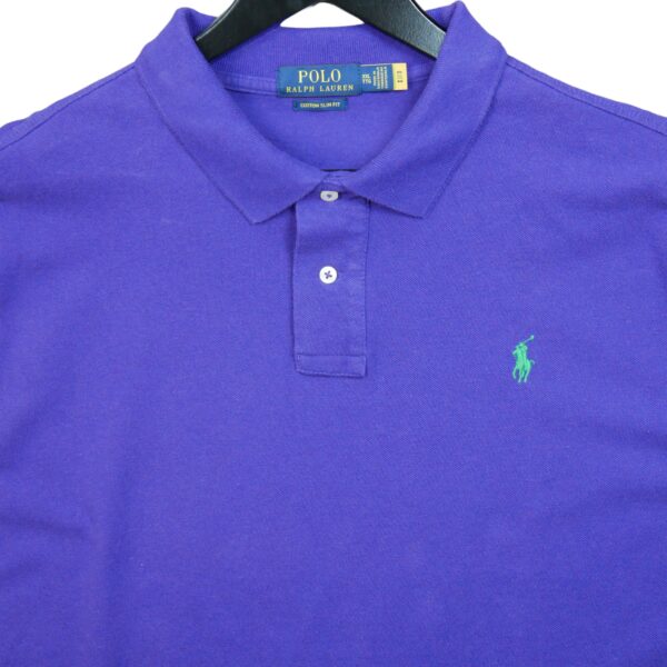 Polo manches courtes homme violet Polo Ralph Lauren Col Polo QWE0468