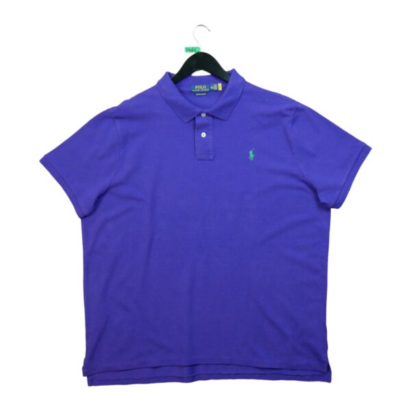 Polo manches courtes homme violet Polo Ralph Lauren Col Polo QWE0468