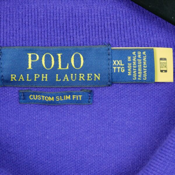 Polo manches courtes homme violet Polo Ralph Lauren Col Polo QWE0468