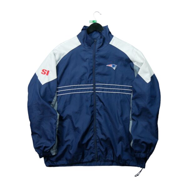 Veste legeres homme manches longues marine NFL Team Apparel Col Montant Equipe New England Patriots QWE0103