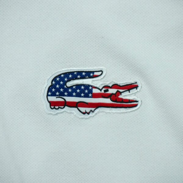 Polo manches courtes femme blanc Lacoste Col Rond QWE3876