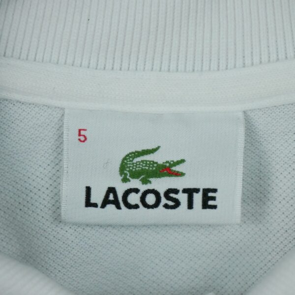 Polo manches courtes femme blanc Lacoste Col Rond QWE3876