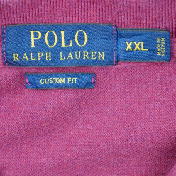 Polo manches courtes homme aubergine Polo Ralph Lauren Col Rond QWE0249