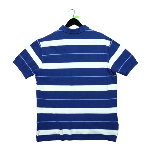 Polo manches courtes homme marine Polo Ralph Lauren Motif a rayures Col Rond QWE0135