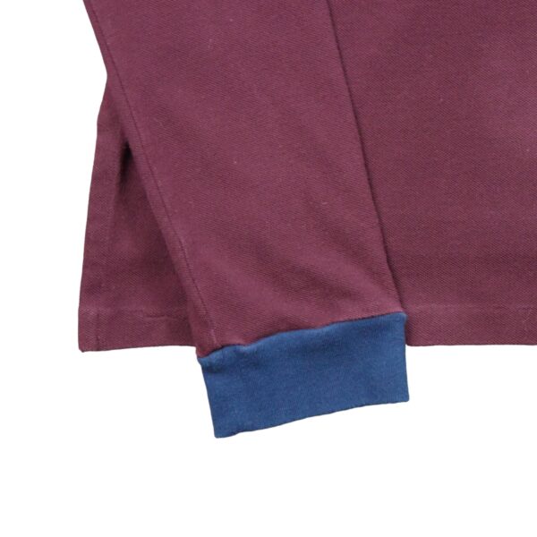 Polo manches longues homme bordeaux Polo Ralph Lauren Col Polo QWE3048