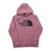 Sweat a capuche femme manches longues rose The North Face Motif imprime Col Rond QWE0359