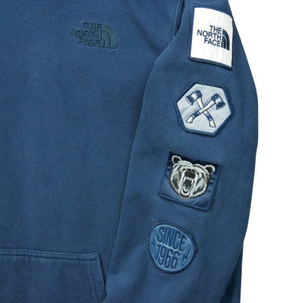 Sweat a capuche homme manches longues marine The North Face Col Rond QWE0237