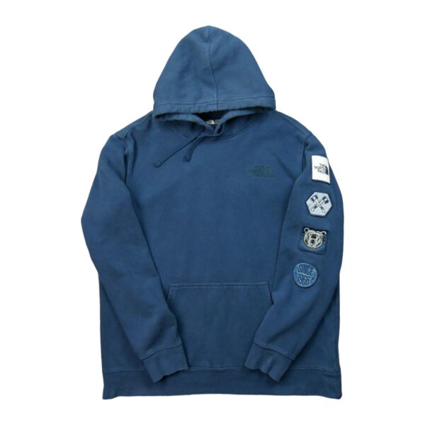 Sweat a capuche homme manches longues marine The North Face Col Rond QWE0237