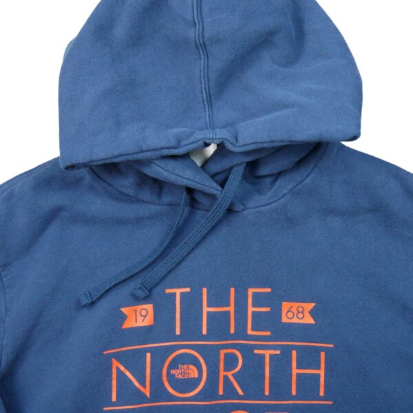 Sweat a capuche homme manches longues marine The North Face Motif imprime Col Rond QWE0456
