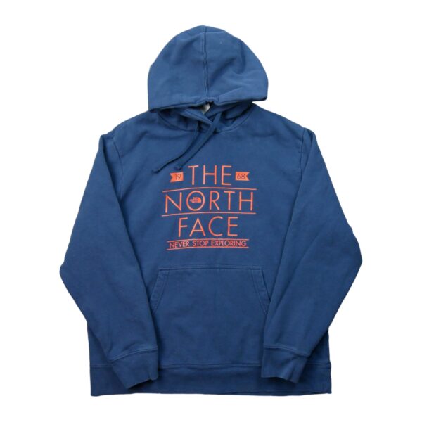Sweat a capuche homme manches longues marine The North Face Motif imprime Col Rond QWE0456