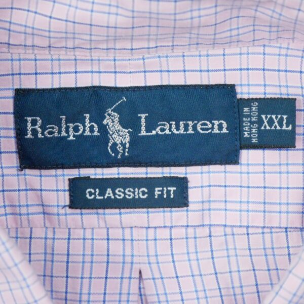 Chemise classiques homme manches courtes rose Polo Ralph Lauren Motif a carreaux QWE0481