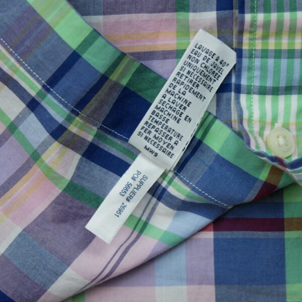 Chemise classiques homme manches courtes rose Polo Ralph Lauren Motif a carreaux QWE1279