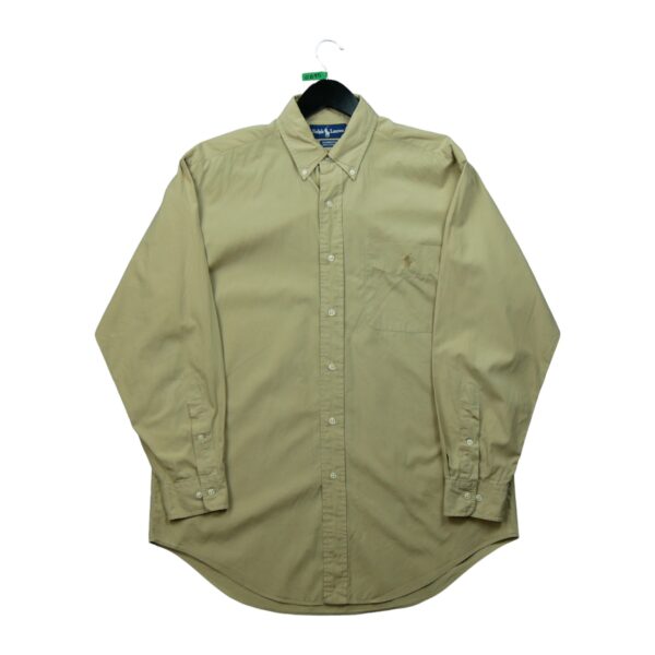 Chemise classiques homme manches longues beige Polo Ralph Lauren QWE0615