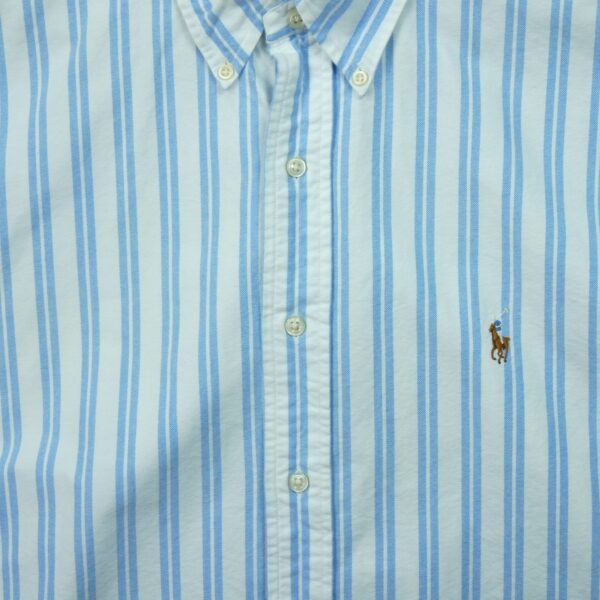Chemise classiques homme manches longues blanc Polo Ralph Lauren Motif a rayures QWE1178