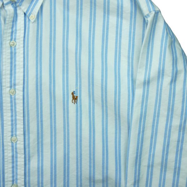Chemise classiques homme manches longues blanc Polo Ralph Lauren Motif a rayures QWE1178