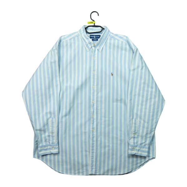 Chemise classiques homme manches longues blanc Polo Ralph Lauren Motif a rayures QWE1178