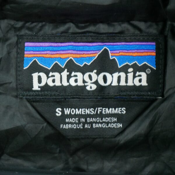 Doudoune femme manches longues noir Patagonia Col Montant QWE2128