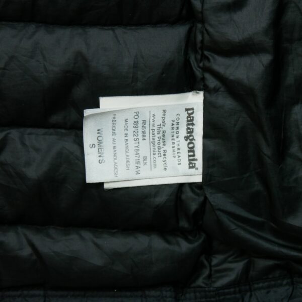 Doudoune femme manches longues noir Patagonia Col Montant QWE2128