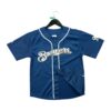 Maillot manches courtes enfant marine Majestic Equipe Brewers de Milwaukee QWE0444
