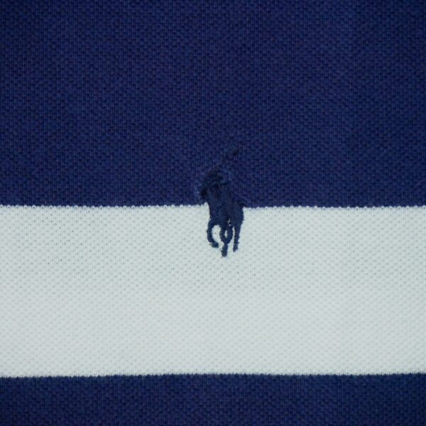 Polo manches courtes homme marine Polo Ralph Lauren Motif a rayures Col Rond QWE0450