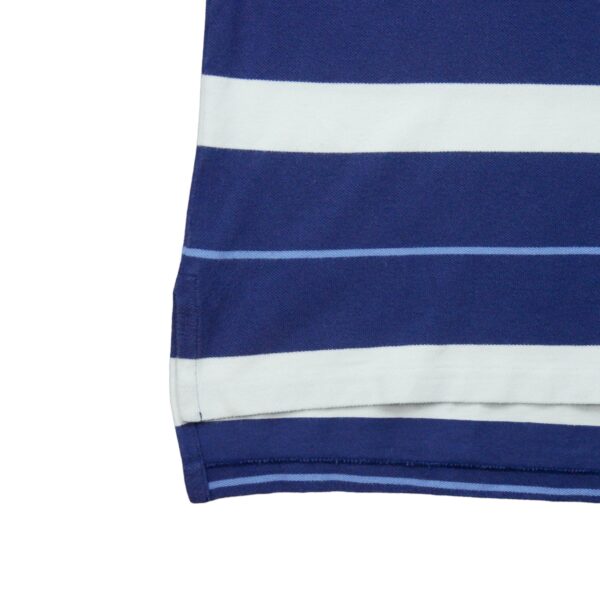 Polo manches courtes homme marine Polo Ralph Lauren Motif a rayures Col Rond QWE0450