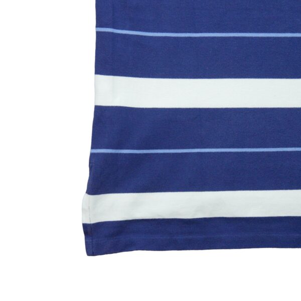 Polo manches courtes homme marine Polo Ralph Lauren Motif a rayures Col Rond QWE0450