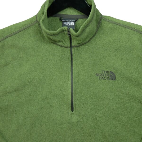 Pull polaires homme manches longues vert The North Face Col Montant QWE0139