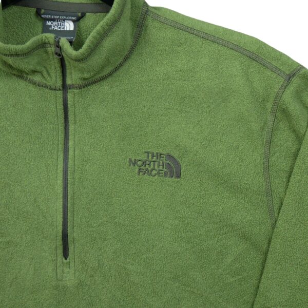 Pull polaires homme manches longues vert The North Face Col Montant QWE0139