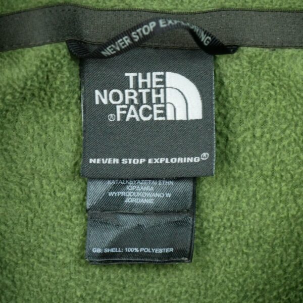 Pull polaires homme manches longues vert The North Face Col Montant QWE0139