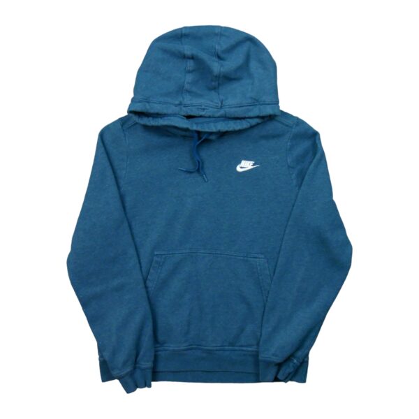 Sweat a capuche femme manches longues bleu Nike Motif chine Col Montant QWE0403