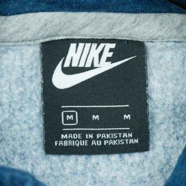 Sweat a capuche femme manches longues bleu Nike Motif chine Col Montant QWE0403