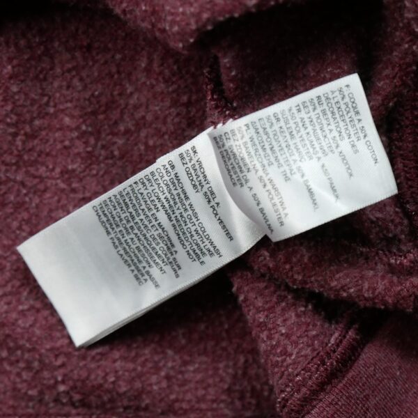 Sweat a capuche femme manches longues bordeaux The North Face Motif imprime Col Rond QWE0161