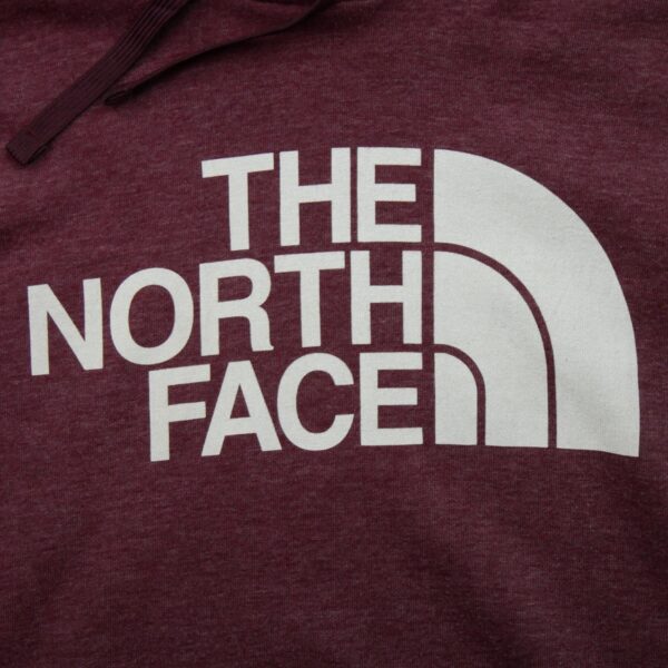 Sweat a capuche femme manches longues bordeaux The North Face Motif imprime Col Rond QWE0161