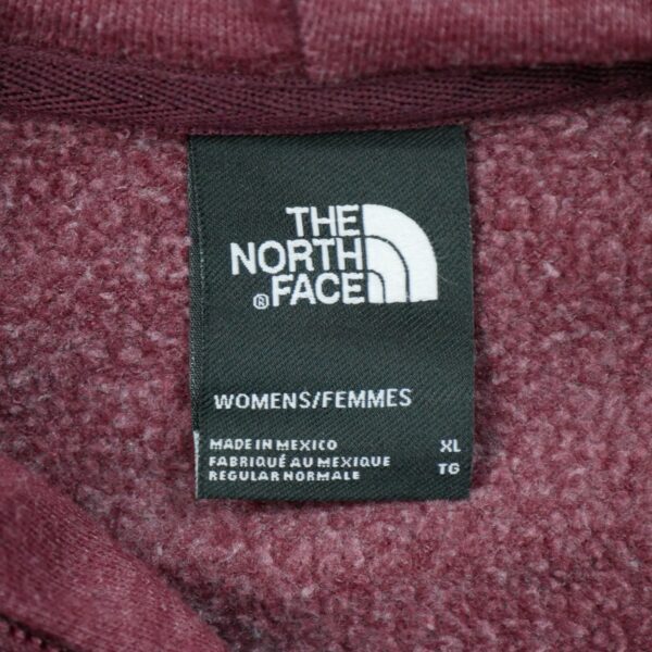 Sweat a capuche femme manches longues bordeaux The North Face Motif imprime Col Rond QWE0161