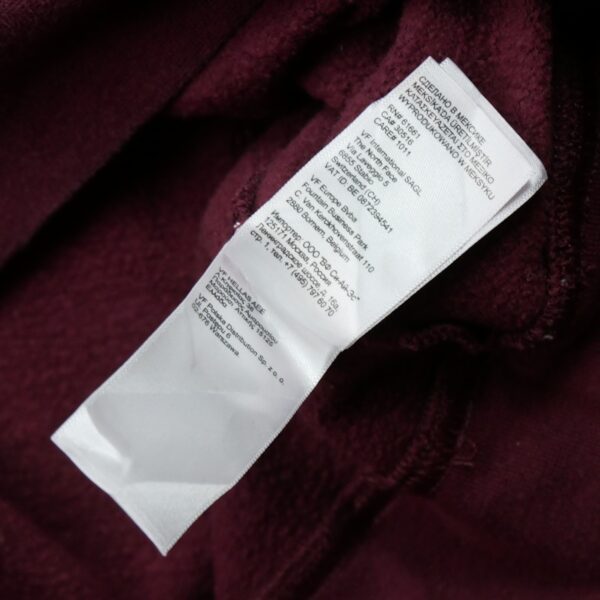 Sweat a capuche femme manches longues bordeaux The North Face Motif imprime Col Rond QWE0303