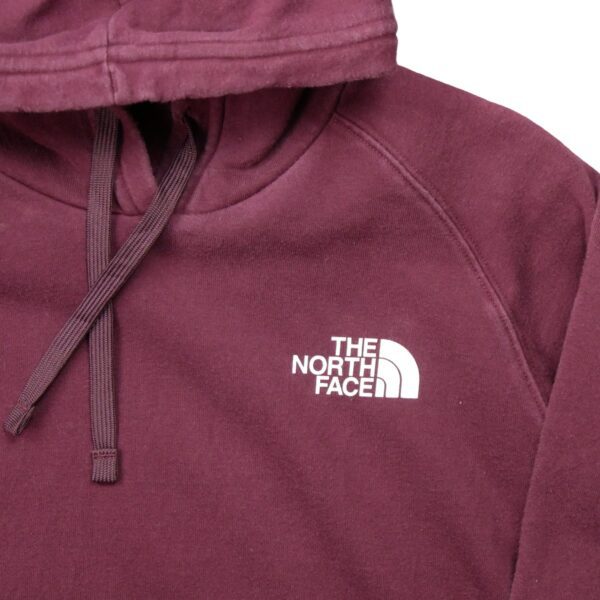 Sweat a capuche femme manches longues bordeaux The North Face Motif imprime Col Rond QWE0303