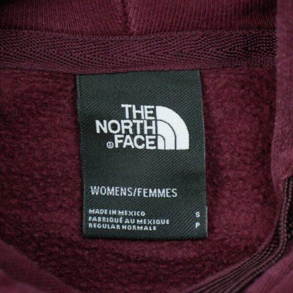 Sweat a capuche femme manches longues bordeaux The North Face Motif imprime Col Rond QWE0303