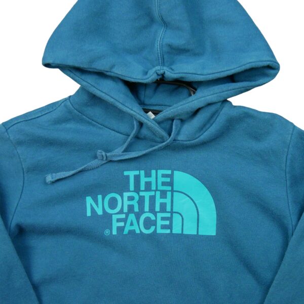 Sweat a capuche femme manches longues turquoise The North Face Motif imprime Col Rond QWE1531