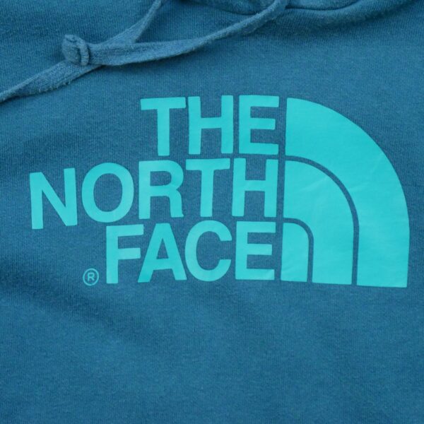 Sweat a capuche femme manches longues turquoise The North Face Motif imprime Col Rond QWE1531