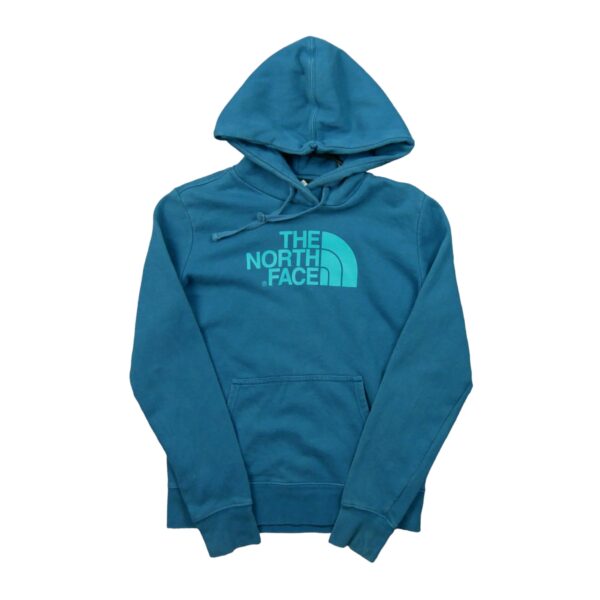 Sweat a capuche femme manches longues turquoise The North Face Motif imprime Col Rond QWE1531