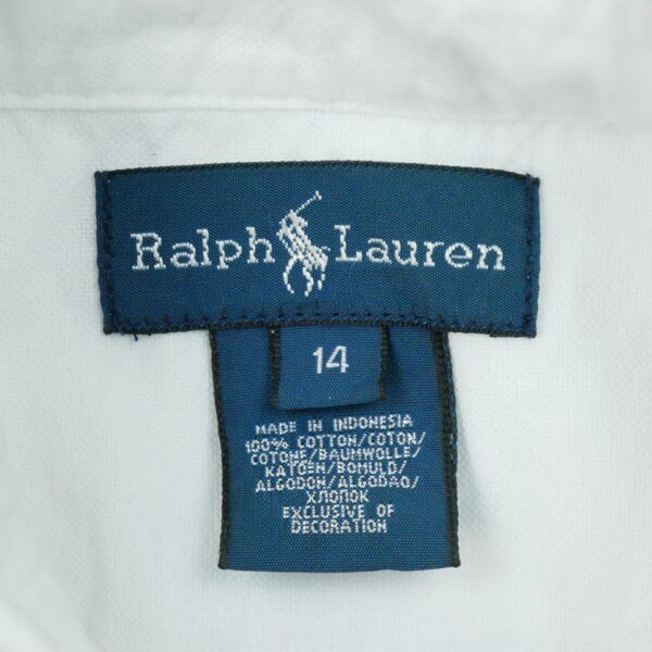 Chemise classiques femme manches longues blanc Polo Ralph Lauren QWE1146