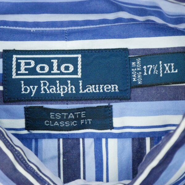 Chemise classiques homme manches longues bleu Polo Ralph Lauren Motif a rayures QWE1207