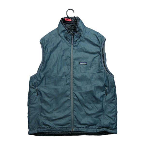 Doudoune homme sans manches gris Patagonia Col Montant QWE2066