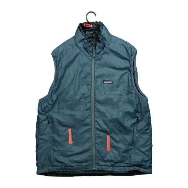 Doudoune homme sans manches gris Patagonia Col Montant QWE2066