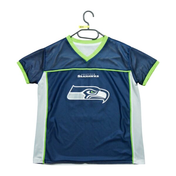 Maillot manches courtes enfant marine NFL Team Apparel Equipe Seattle Seahawks QWE1571