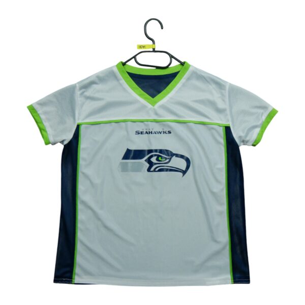 Maillot manches courtes enfant marine NFL Team Apparel Equipe Seattle Seahawks QWE1571