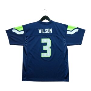 Maillot manches courtes enfant marine NFL Team Apparel Equipe Seattle Seahawks QWE3854