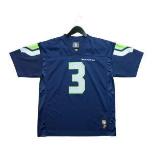 Maillot manches courtes enfant marine NFL Team Apparel Equipe Seattle Seahawks QWE3854