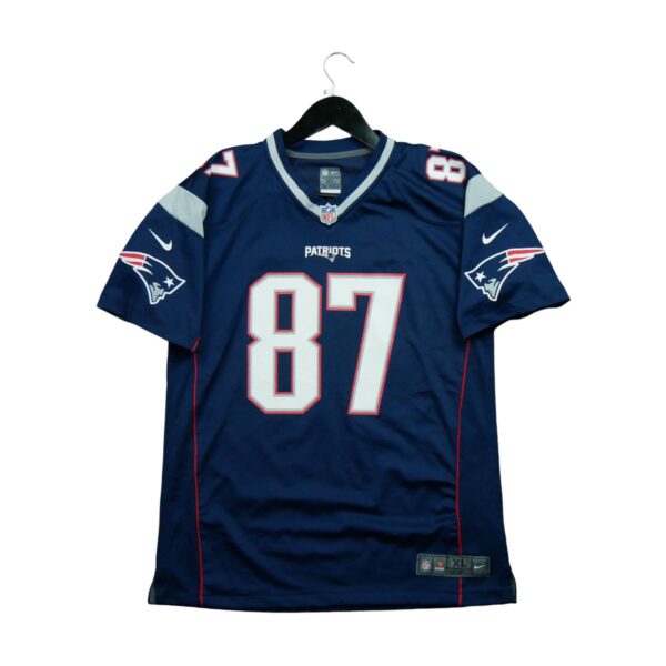 Maillot manches courtes enfant marine Nike Equipe New England Patriots QWE3516